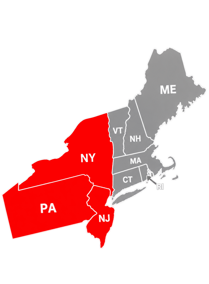 Mid-Atlantic and Northeast