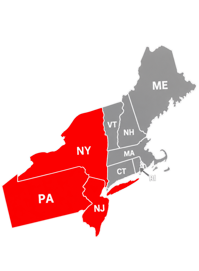 Mid-Atlantic and Northeast